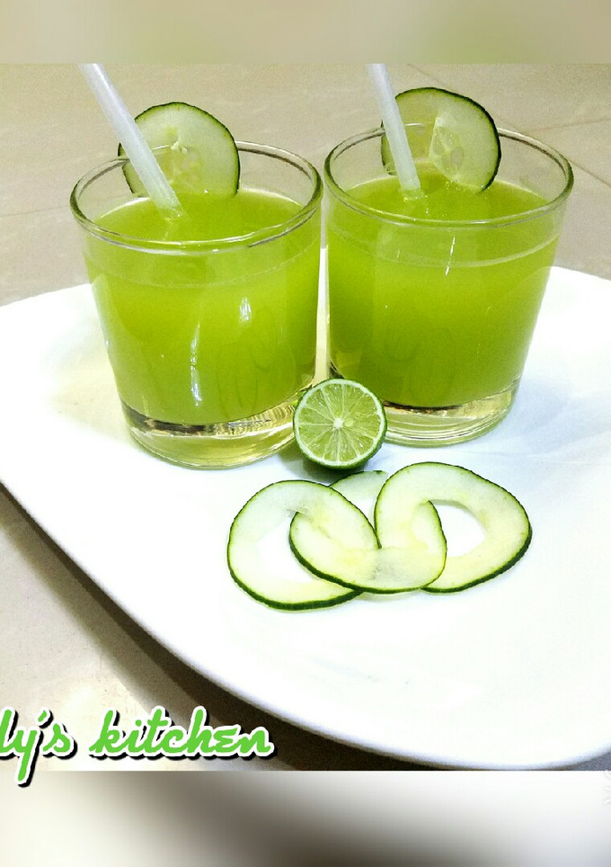 A picture of Cucumber lemonade ❤🍹.