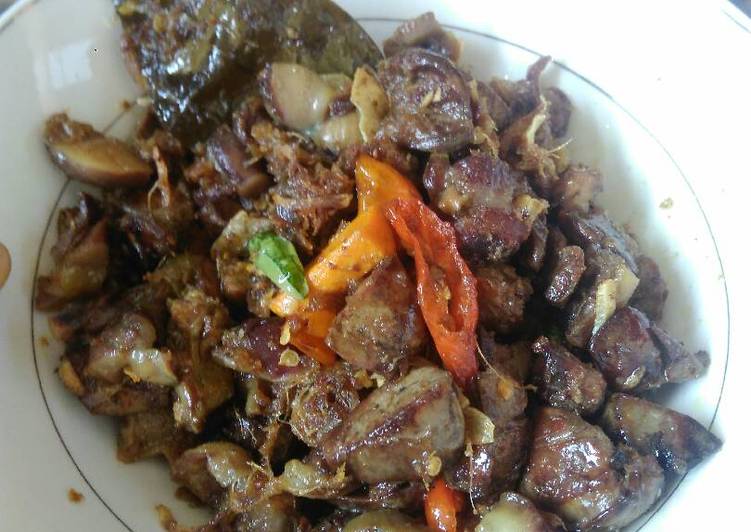 Bahan mengolah Ati ampela asam pedes manis Anti Gagal