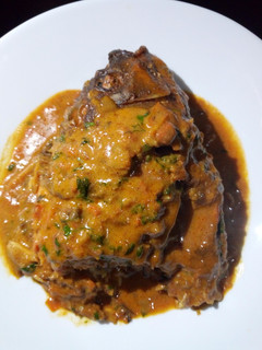A picture of Fish in milk sauce #authormarathon #mymomsrecipe.