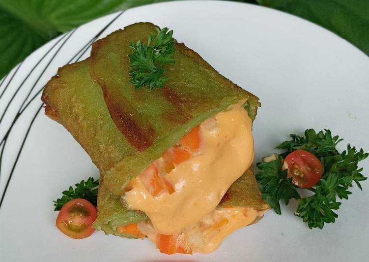 Resep: Lumpia suji isi udang mayo Menu Enak