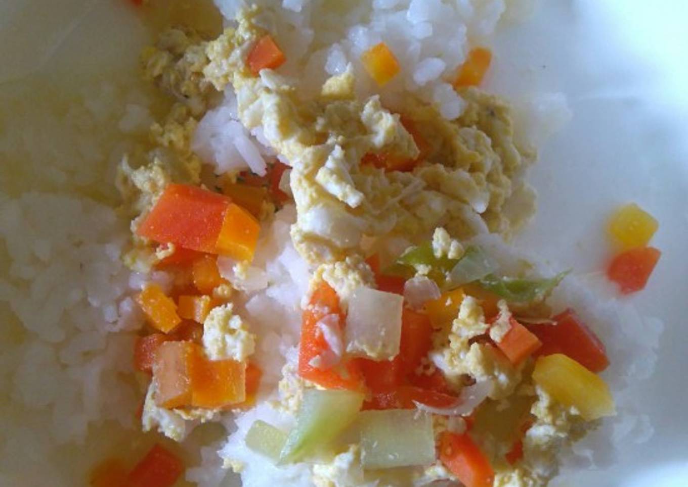 Sup ayam telur campur (mpasi +1th)