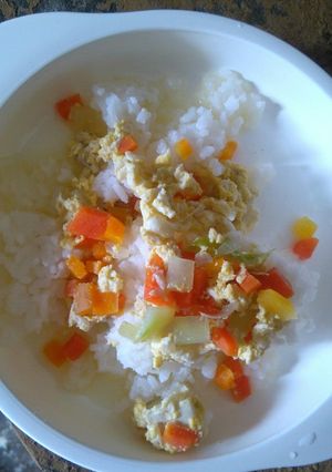 Foto resep Sup ayam telur campur (mpasi +1th)