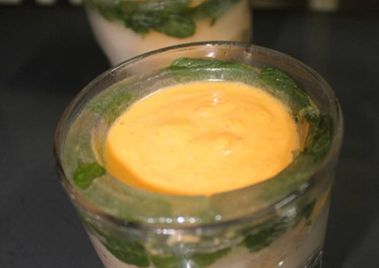 Gazpacho en cubito de menta