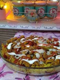 صورة لوصفة فته شاورما الدجاج 🍗😋