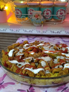 صورة لوصفة فته شاورما الدجاج 🍗😋