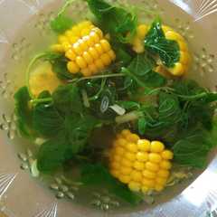 รูปของ Sayur bening bayam jagung manis