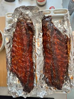 Una foto de Costillas barbacoa