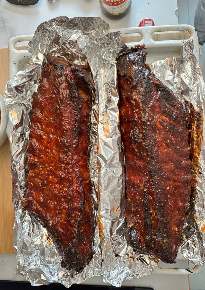 Una foto de Costillas barbacoa