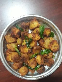 சேப்பங்கிழங்கு ஃப்ரை (Seppankilanku fry recipe in tamil) செய்முறை முக்கிய புகைப்படம்