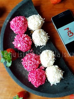 Foto resep Klepon Keju Merah Putih Isi Cokelat