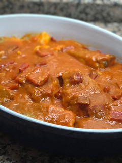 Una foto de Bacalao en tomate