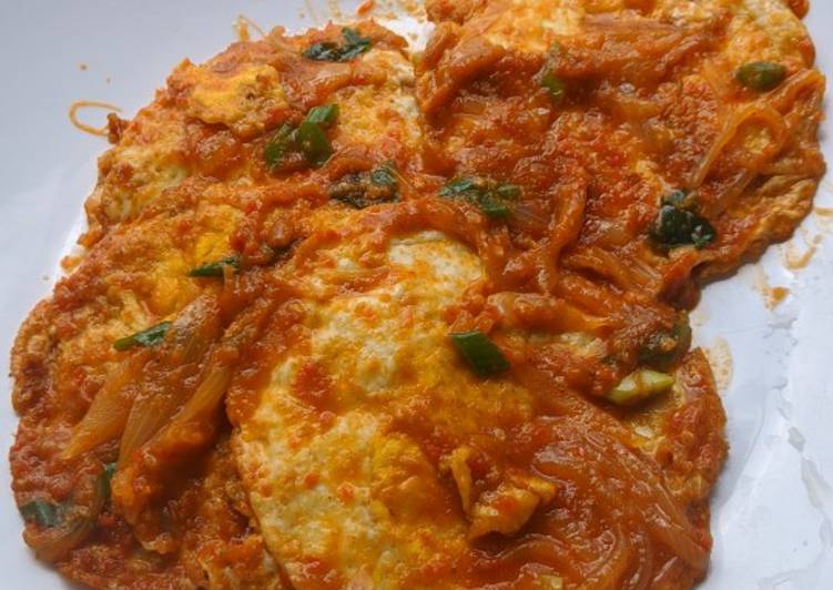 Resep Telur matasapi balado pedas, Bisa Manjain Lidah