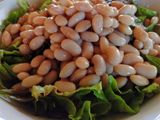 Ensalada 🥗 de porotos con lechuga