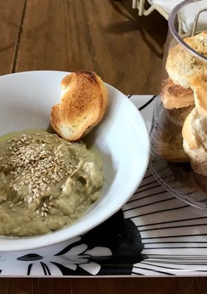 Una foto de Dip de Berenjenas. (baba ganoush)