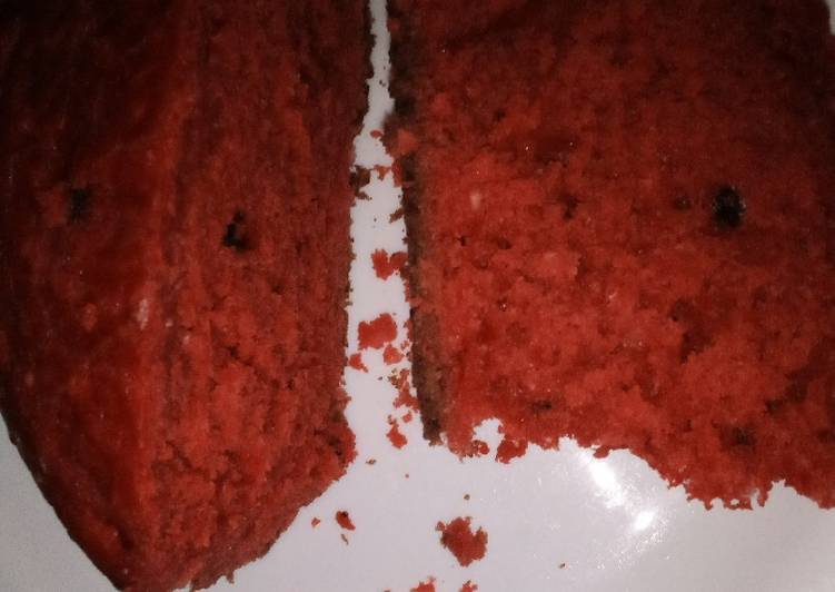 Steps to Make Quick Red velvet cake with coconut