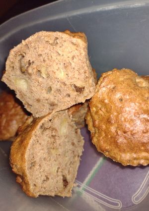 Una foto de Muffins integral de manzana