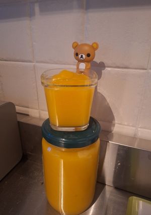 Une photo de Compote pomme pêche