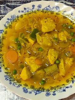 Una foto de Sopa de pavo y verduras