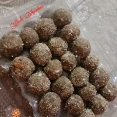 A picture of Millet sweet ladoo (Ragi flour sweet ladoo).