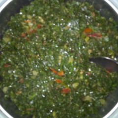 A picture of Cooked Sukuma Wiki.
