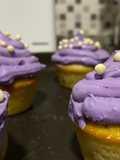 Muffins decorados para cumpleños 💜🧁