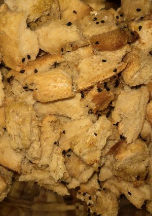 A picture of Brown bread poha.