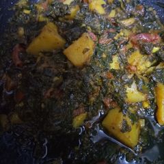A picture of Methi Aloo.