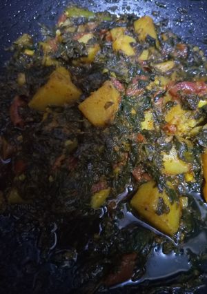 A picture of Methi Aloo.