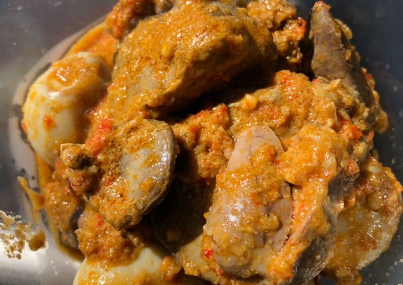 Balado ati ayam & telor puyuh
