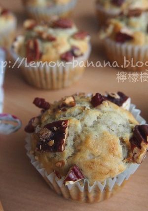 鹽味胡桃香蕉瑪芬 的食譜成品照片