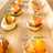 Potato cakes with dill and smoked salmon (canapé)