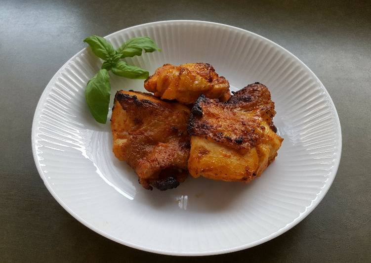 Resep Ayam panggang ala India (Homemade tandoori chicken) #selasabisa, Menggugah Selera