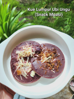 Foto resep Kue Lumpur Ubi Ungu (Snack Mpasi)