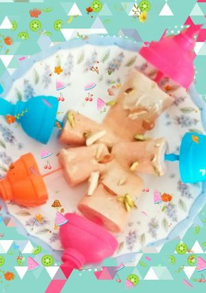 A picture of Natural mix fruit kulfi (guava,banana,watermelon).