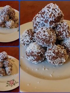 Meggyes kókuszgolyó recept fotója