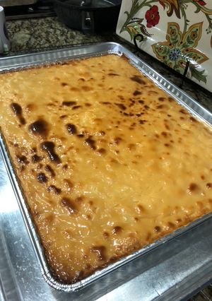 A picture of Mother’s Cassava Cake.