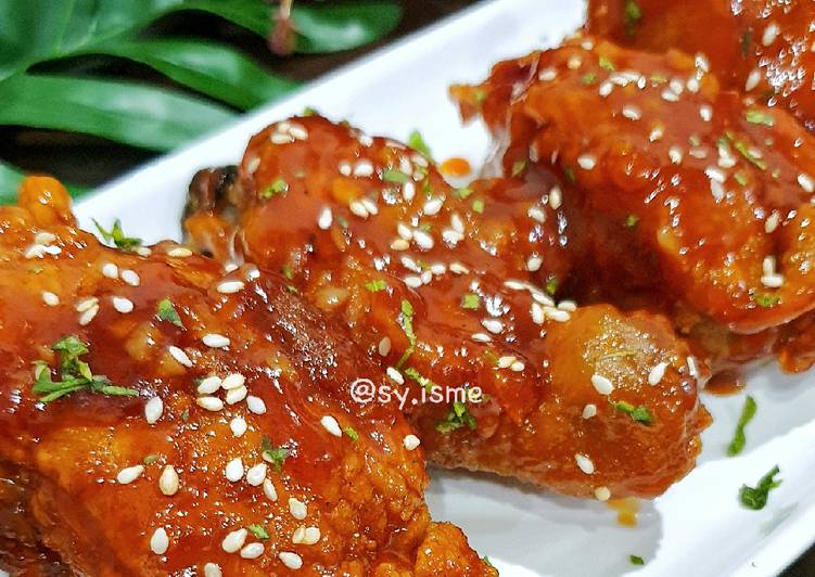 Resep Chicken Gong Jang (Ayam Bumbu Madu ala Korea) yang Lezat
