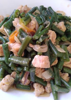 Foto resep Tumis kacang panjang tempe