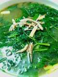 Stir-Fried Nightshade Soup with Dried Anchovies (Home Cooking)