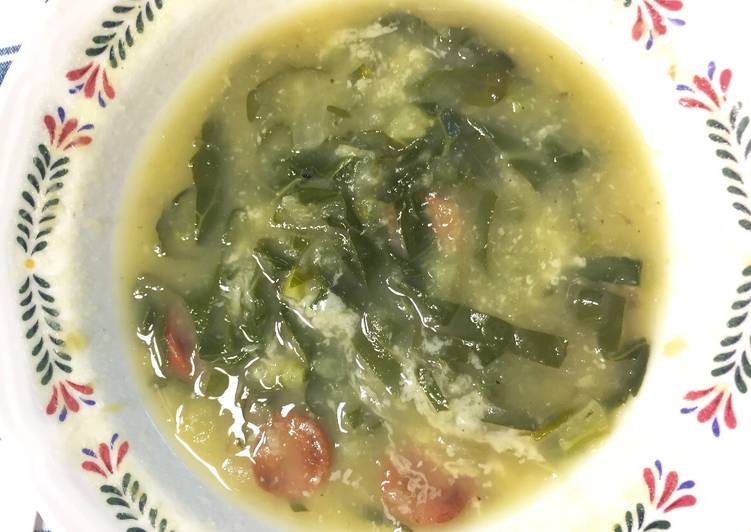 Caldo verde de batata doce