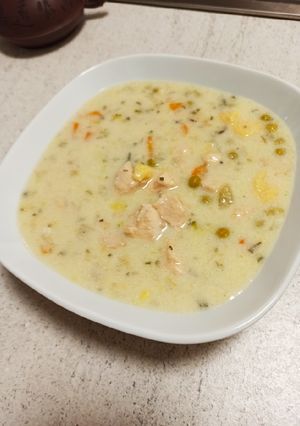 Tárkonyos raguleves galuskával recept fotója