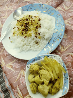 عکسی از دستور پلو مرغ