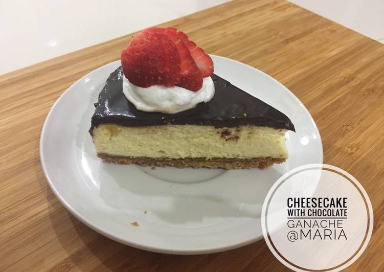 Resep Cheesecake with Chocolate Ganache, Enak