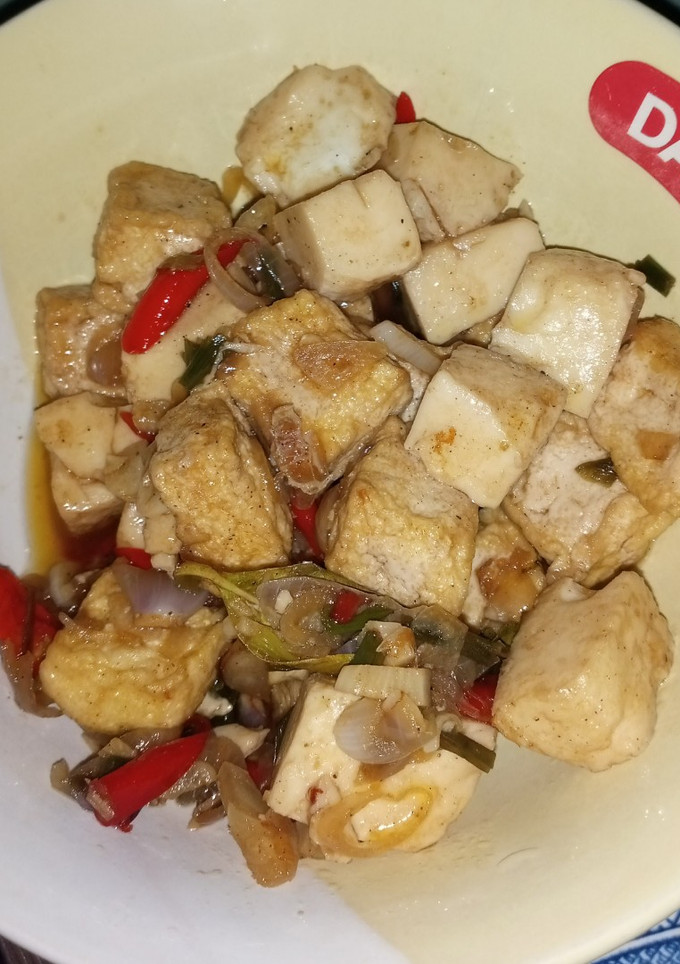 Foto resep Oseng tahu & putih telur