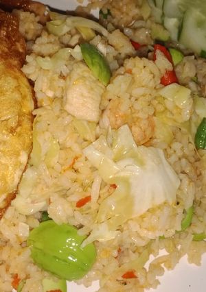 Foto resep Nasi Goreng Pedas Enak (petai, udang, ayam semua masuk)