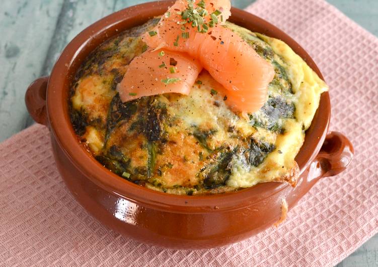 Easiest Way to Prepare Ultimate Smoked Salmon Baked Omelette