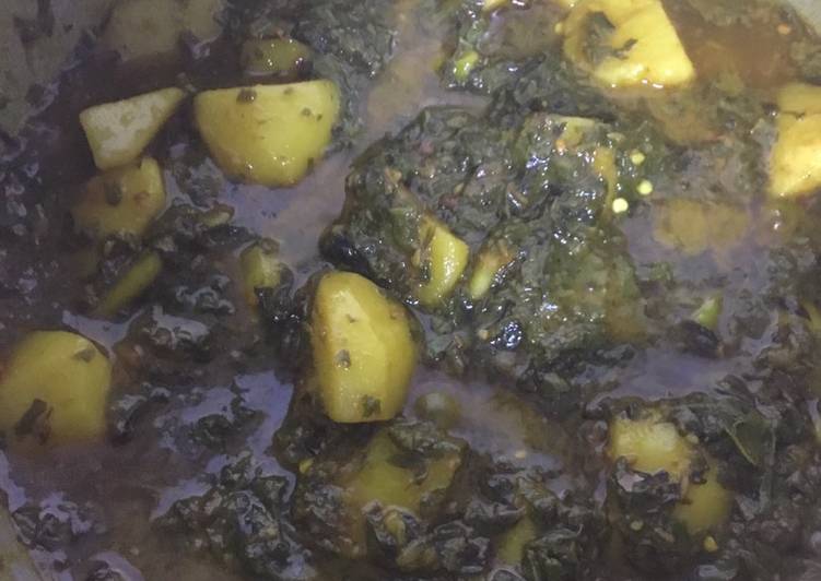 Recipe of Speedy Aloo palak