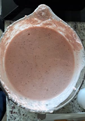 A picture of Strawberry Bisque Soup.