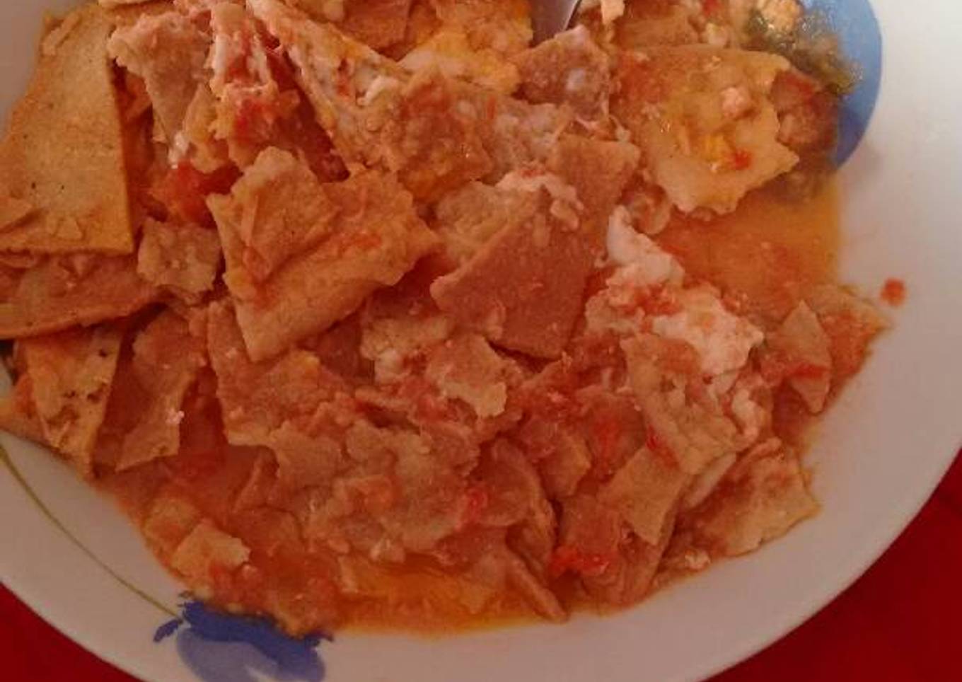 Chilaquiles rojos. ॐ