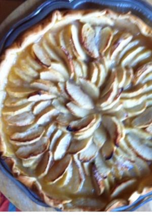 Une photo de Tarte aux pommes miel et citron